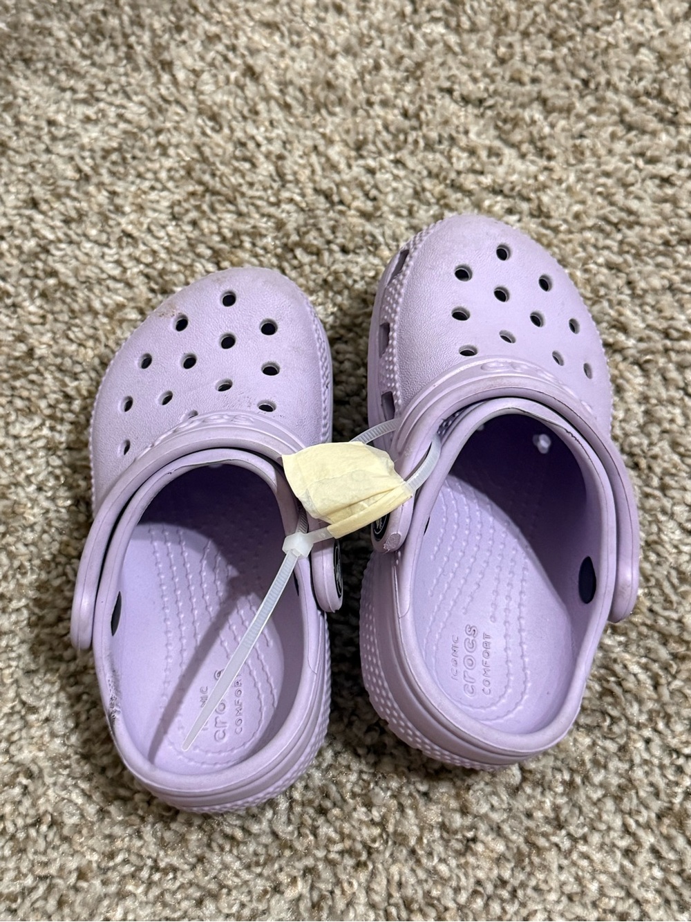 CROCS Kids Lavender Slip-On Clogs
